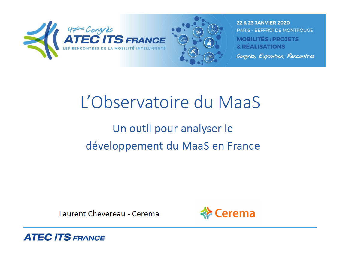 L’Observatoire du MaaS
